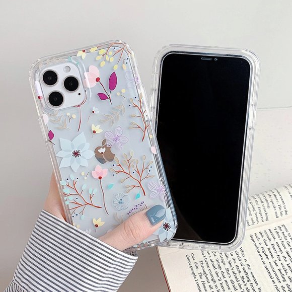 NEW iPhone 12/11/Pro/Max Protective Flower case - Picture 1 of 5